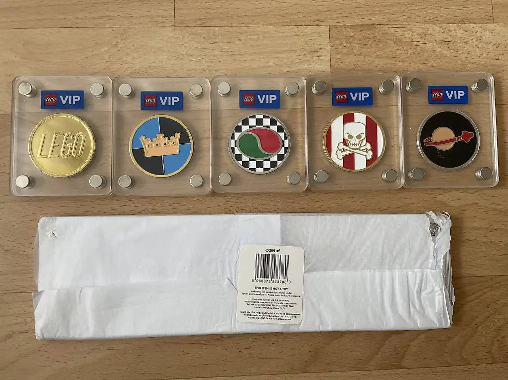 Lego VIP Coin 5006471 5006469 5006472 5006470 5006468