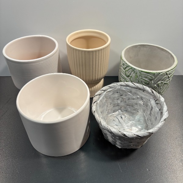 billig 5x edler topf gefäss pflanze kaktee deko orchidee balkon