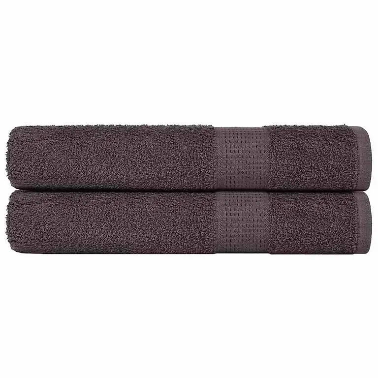 Handtücher 2 Stk. Anthrazit 100x200 cm 360 g/m² 100% Ba