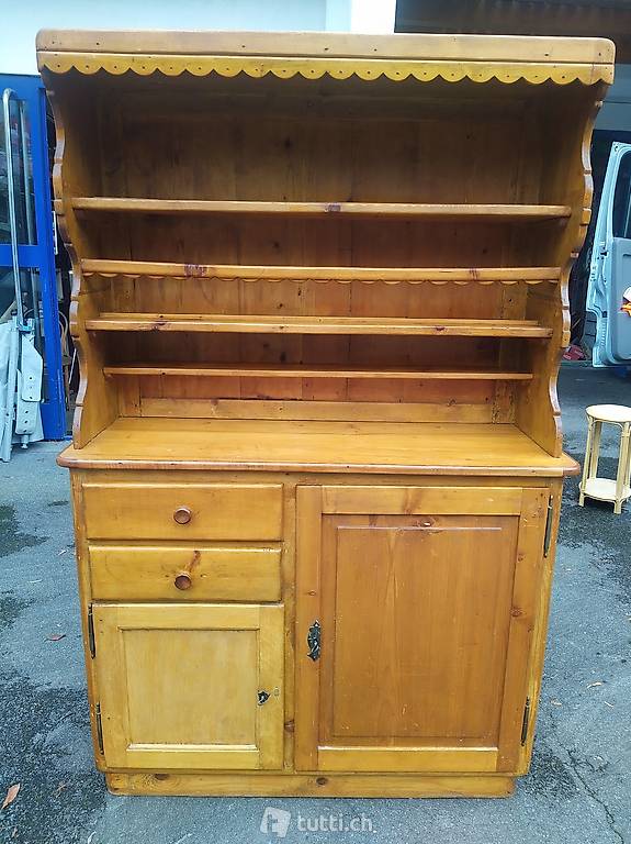 Antikes Holz Küchenbuffet aus Massivholz