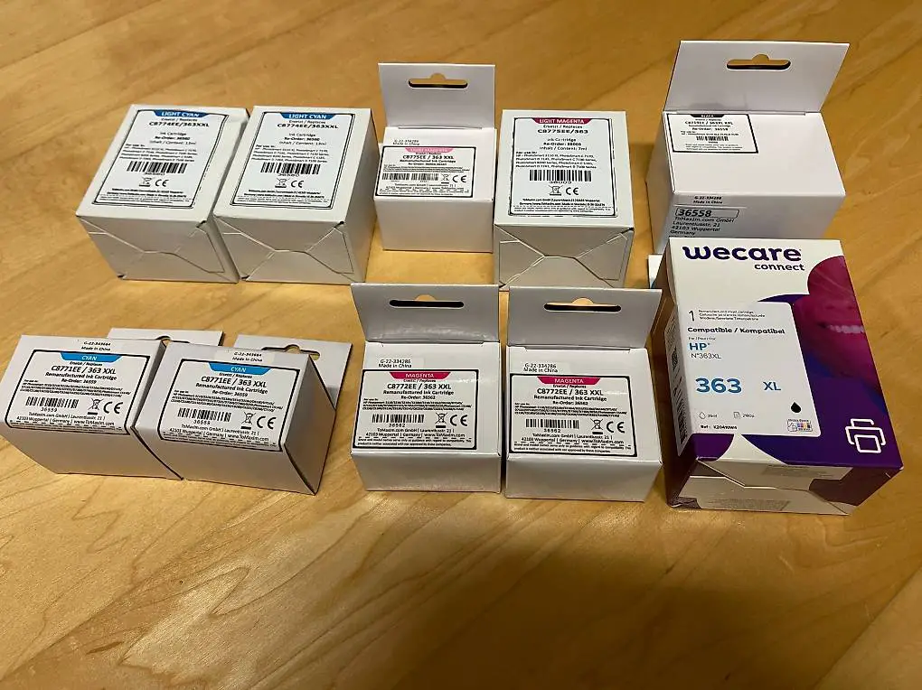 Tintenpatronen kompatibel mit HP 363