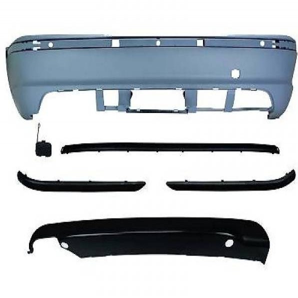  SPORT STOssSTANGE HINTEN BMW E46, 98-05 LIMOUSINE MIT PDC