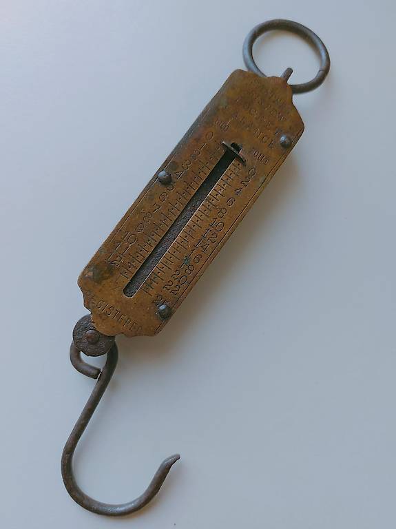 Zugwaage, Taschenwaage, Antik