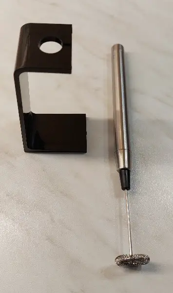 Milchschäumer Edelstahl mit Ständer - Neu