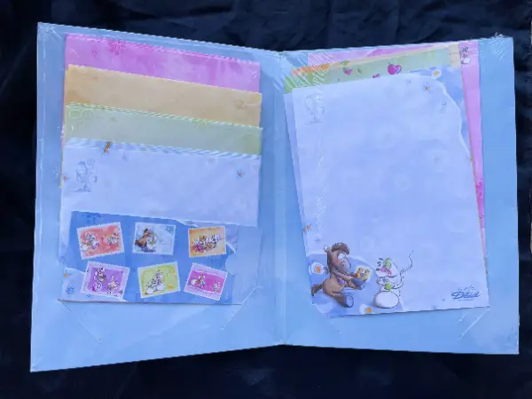 Diddl Birefpapier Mappe blau - NEU