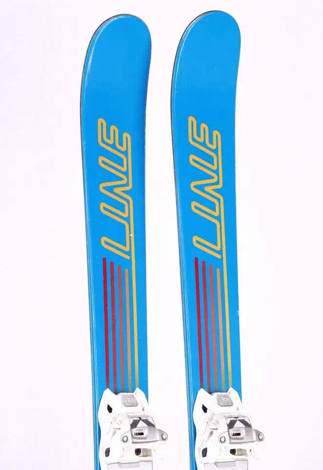 ski 133 cm line gizmo, blue, freestyle, twintip + marker 12