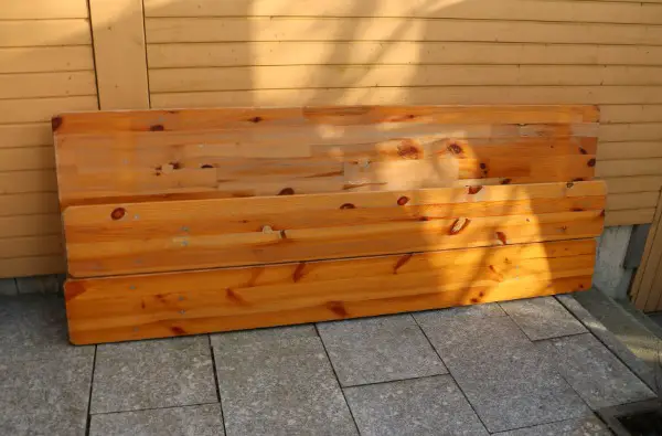 Festbankgarnitur 1 Holztisch mit 2 Bänken