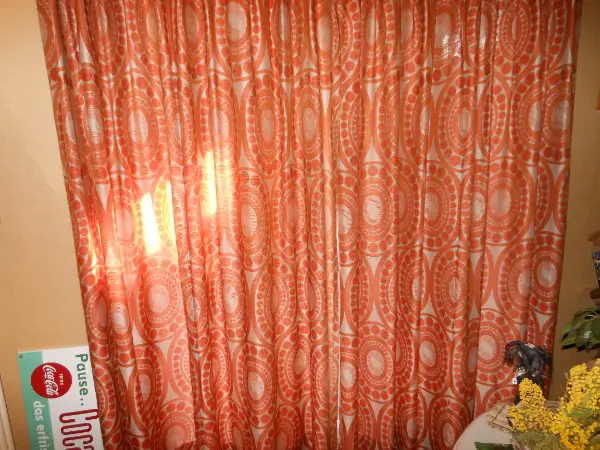 2 x Vorhänge 60/70er jahre space age