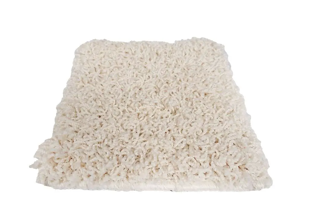 Hochflor Teppich 160 x 230 cm creme