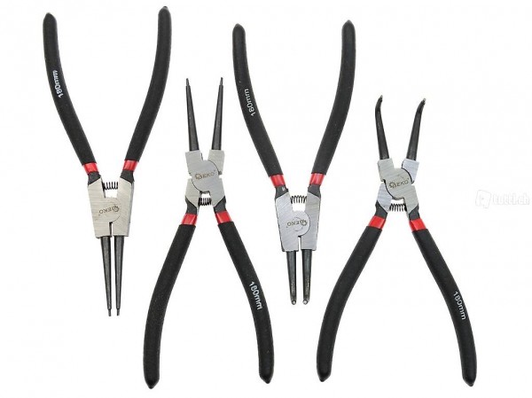  4 Stk. Seegeringzangen Innen +Aussen 180mm Lang