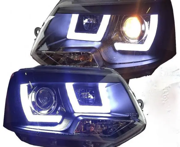  Scheinwerfer VW T5 Bus GP FACELIFT 09-15 SCHWARZ