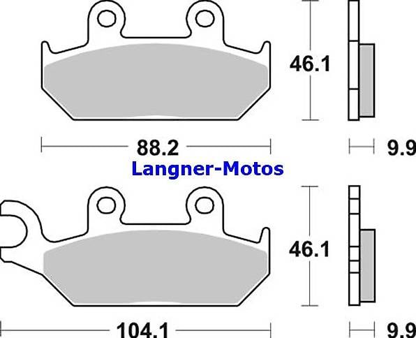 Bremsbelag SBS 137 HF Street Ceramic YAMAHA TZR 50 1993-2002