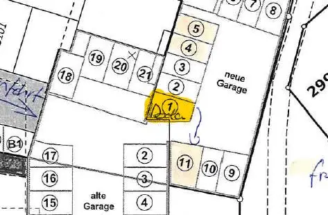 Tiefgaragen Parkplatz Nr. 1