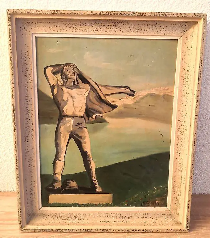 Tableau Souvenir Expo national Zurich 1939 K.Guyen Préparat