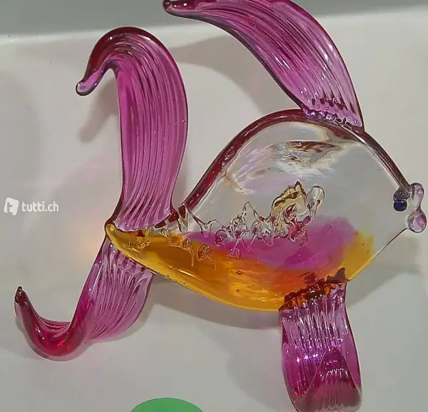 Unikat No 4 Glas-Fisch