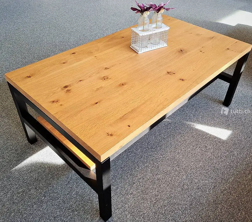  Salontisch Eiche/ schwarz ab Ausstellung