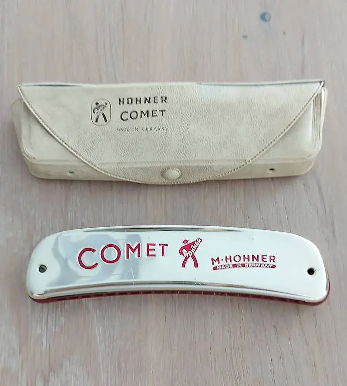 Gut erhaltene Hohner Mundharmonika Comet
