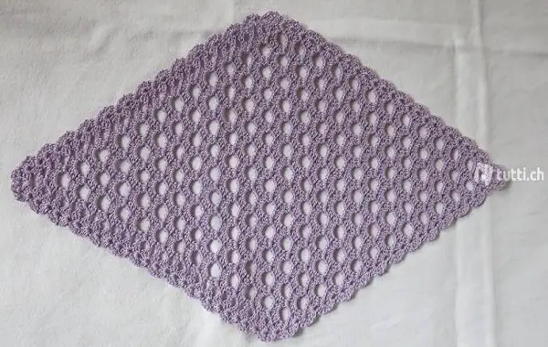 Häkeldeckchen / Rauteform / flieder (Nr. 34.0)