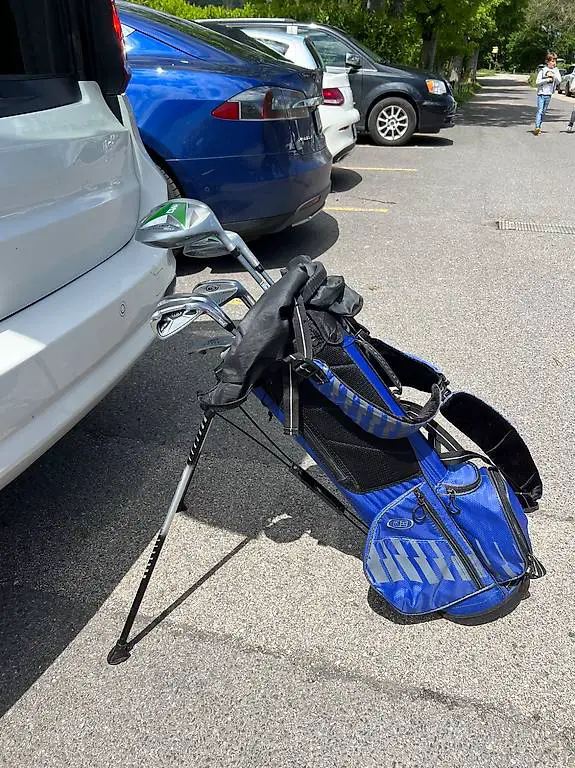 Kinder 7 teil.Golfset RHand, mit Golftrolley U.S.Kids