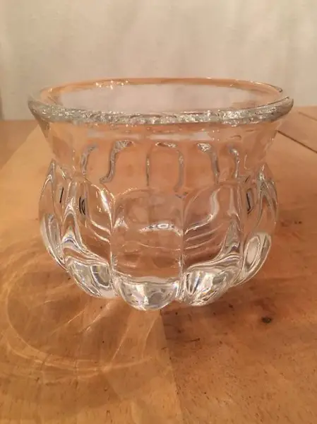 antike Orrefors Schale massiv Prunkstück Kristall