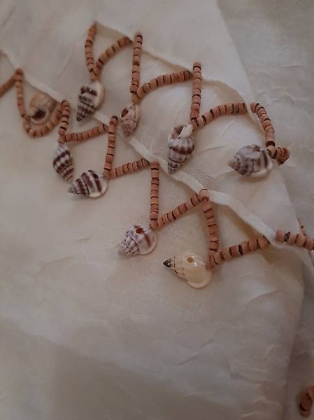 Foulard mit Muschelln ca. 160/30cm