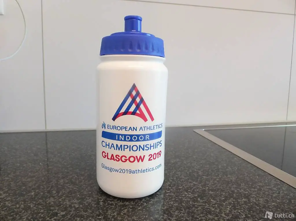 Trinkflasche unbenutzt von der Indoor EM Glasgow 2019