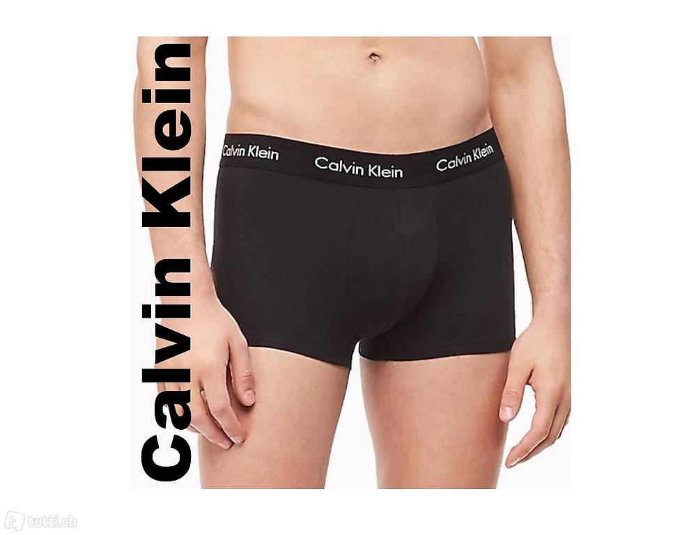 70.- NEU 3x Calvin Klein Boxershorts Baumwolle Top Komfort #