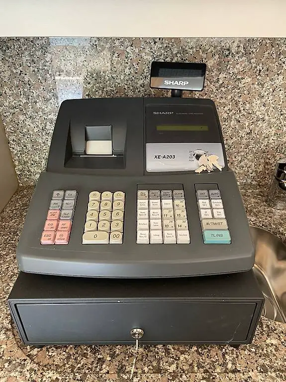 SHARP XE-A203 Kasse Registrierkasse