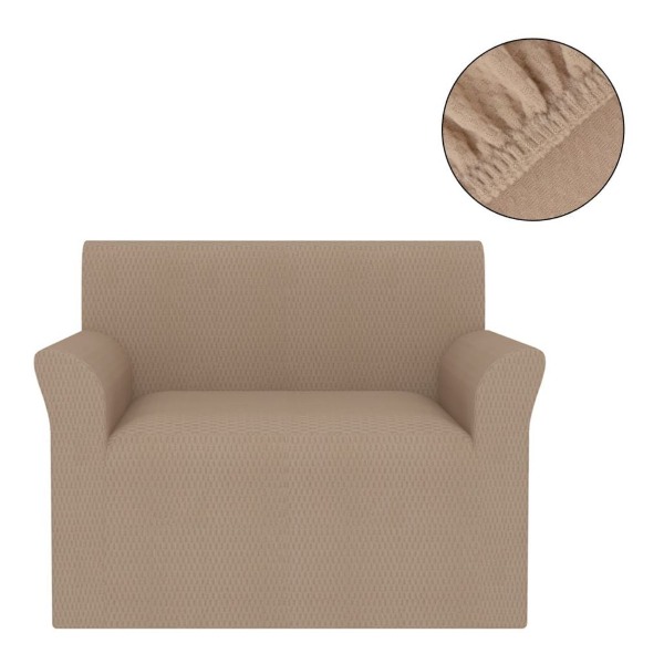  Stretch Sofahusse Beige Piqué
