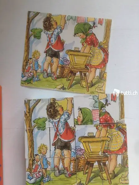 Tofa Puzzle Vintage Nostalgie Rarität Holz öko steiner