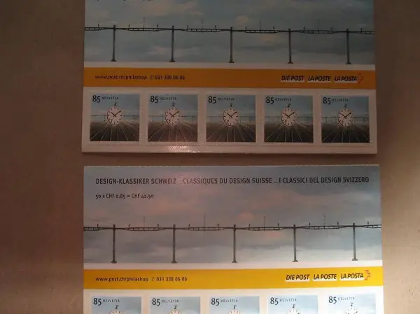 100 85 Rappen Briefmarken