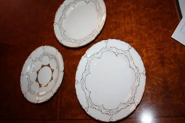 Meissen Teller mit Gold Verzierungen 3 Stück