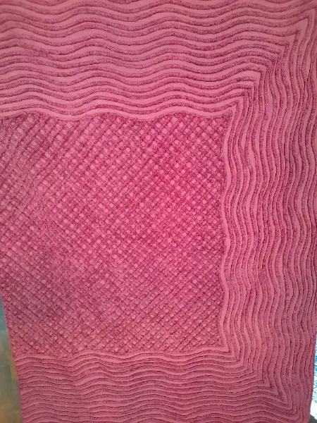 Bettüberwurf, Zierdecke, 190x260cm, dunkelrot, Baumwolle