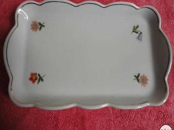  Butterschale , Porzellan ,Handarbeit, Butterplatte