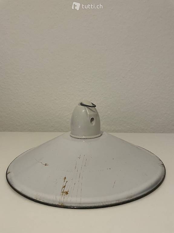 vintage Emaillelampe