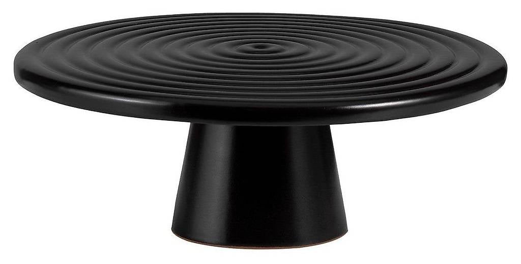 Dutchdeluxes Tortenständer Servierplatte schwarz 20 cm