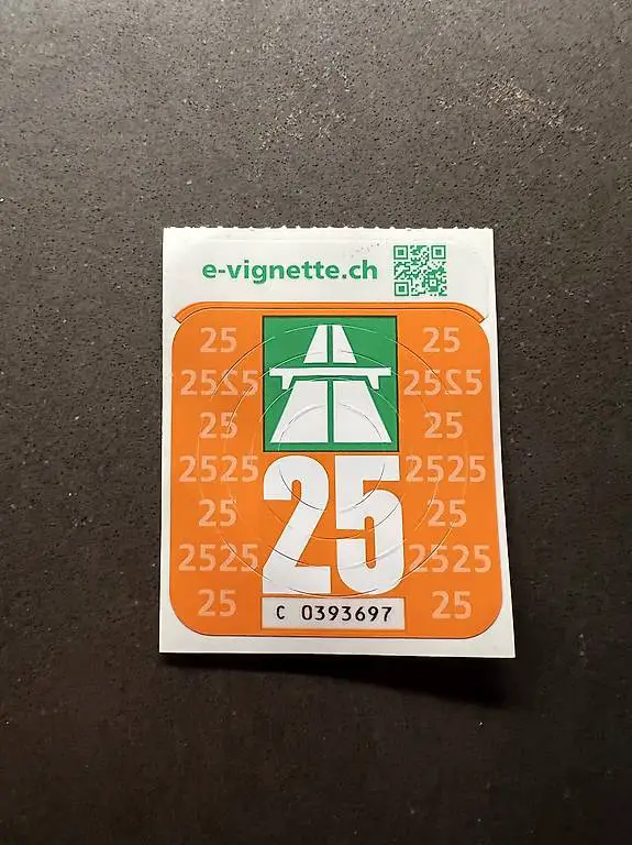 Autobahnvignette 2025