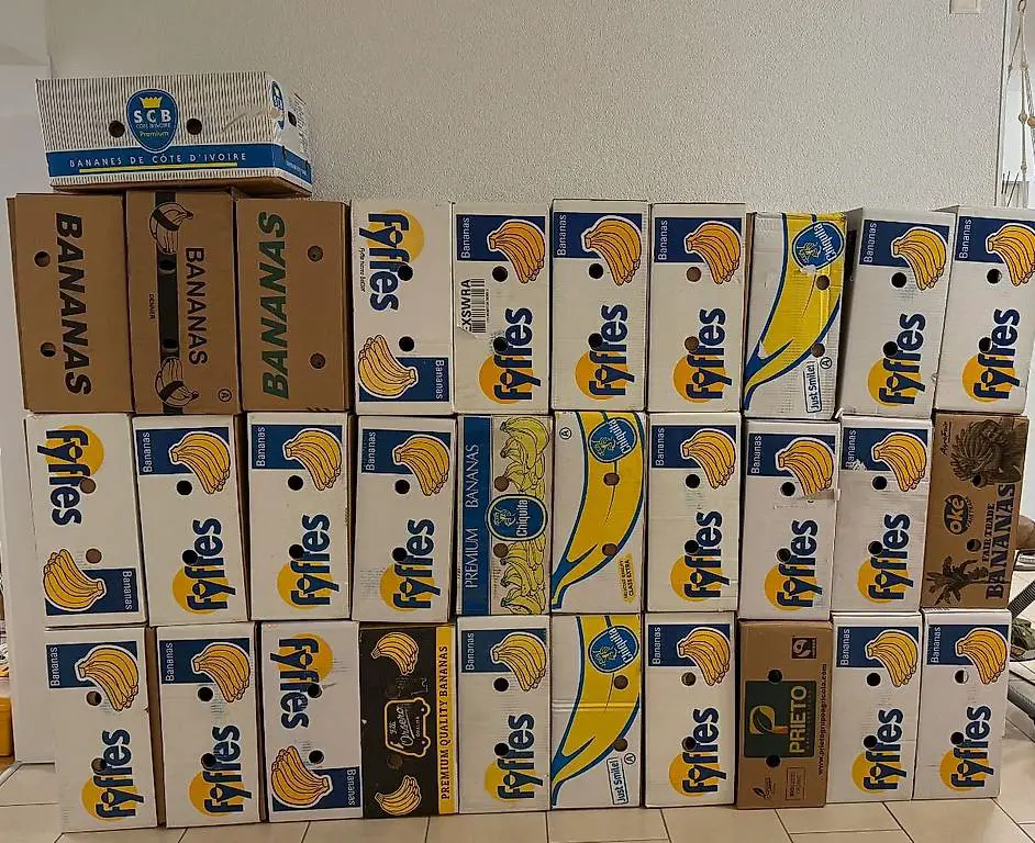 Bananenschachteln