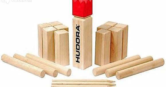  Wikingerspiel KUBB Hudora 76459 Familienspiel