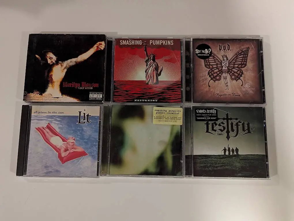 Cd punk rock, nu metal, grunge