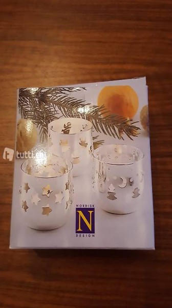 Teelichter Nordisk Design Mond und Sterne NEU