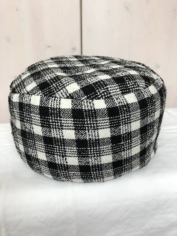 Yogakissen/Sitzkissen, Neu, Einzelstück, Schwarz-Weiss