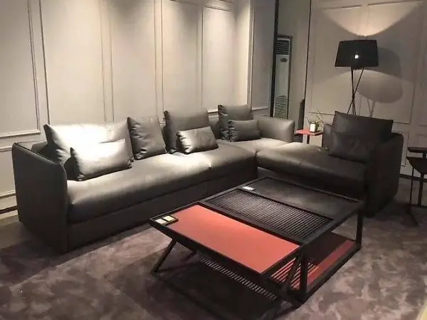  ECKGARNITUR POLSTER LEDER HALBLEDER COUCHEN SOFAS ECKE NEU