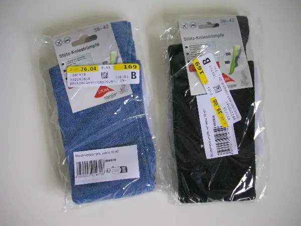 Stütz-Kniestrümpfe 4 Paar Grösse 39-42 - originalverpackt