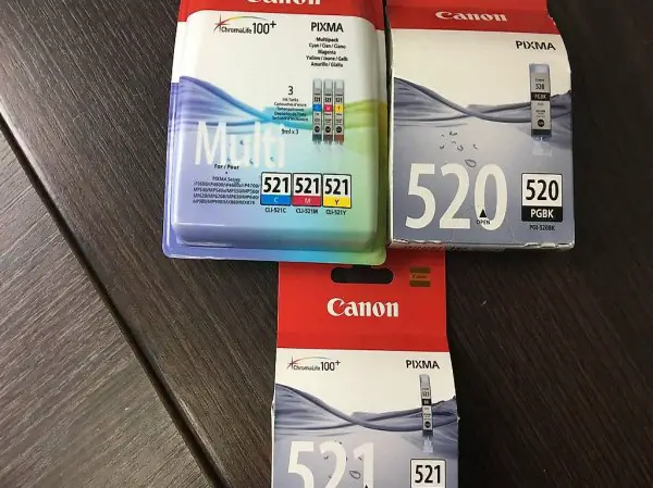  Orig. CLI-521BK + CLI-521C + CLI-521M + CLI-521Y + PGI-520BK
