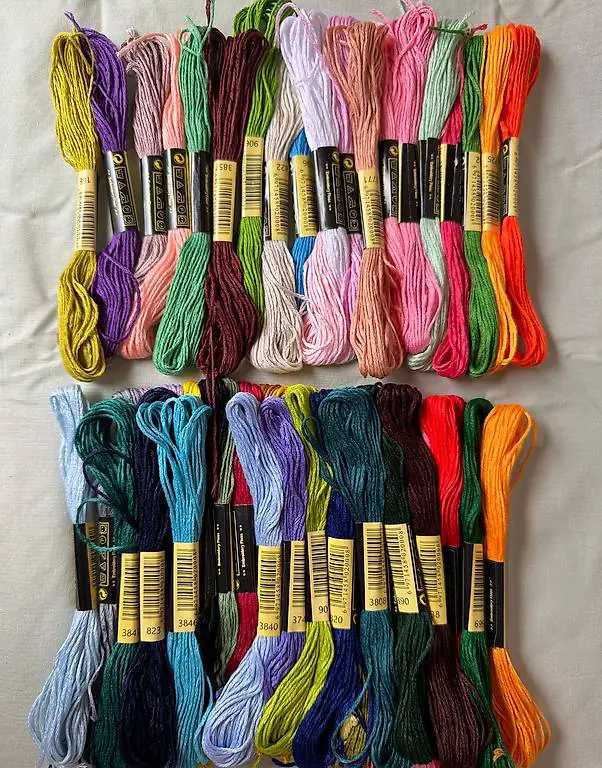 Garn zum Sticken Basteln Knüpfen Armbänder Kreuzstich