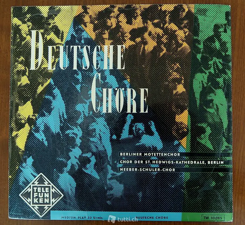  Echte Rarität ca. 70 jährige Venyl-Schallplatte 33 U / min.