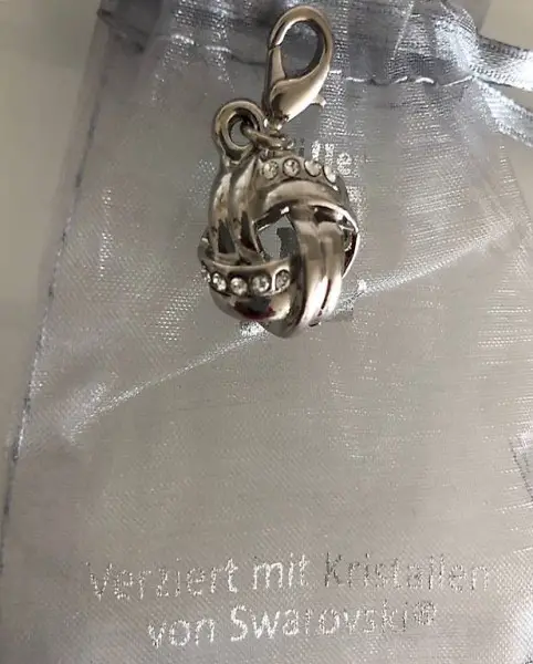 Charm-Anhänger mit Swarovski-Kristallen Neu