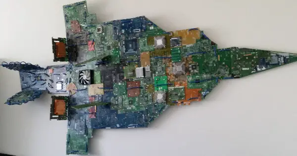 Drohne Flugzeug Platine Kunstwerk