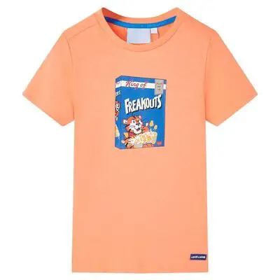  vidaXL Kinder-Kurzarmshirt Neonorange 140